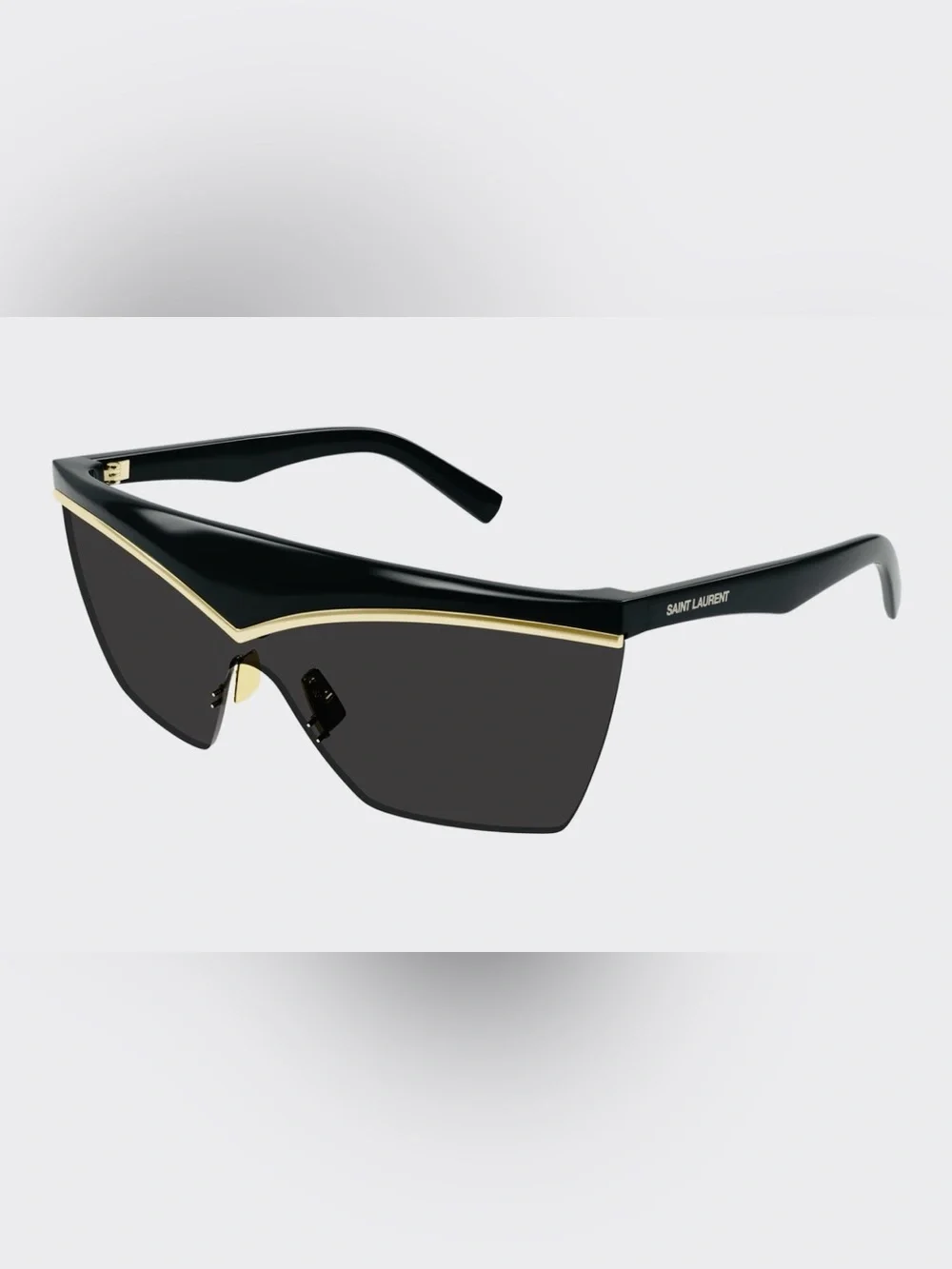 SAINT LAURENT SL 614 MASK 001 Newwave Injection Black 99 mm Women's Sunglasses - Picture 7 of 7